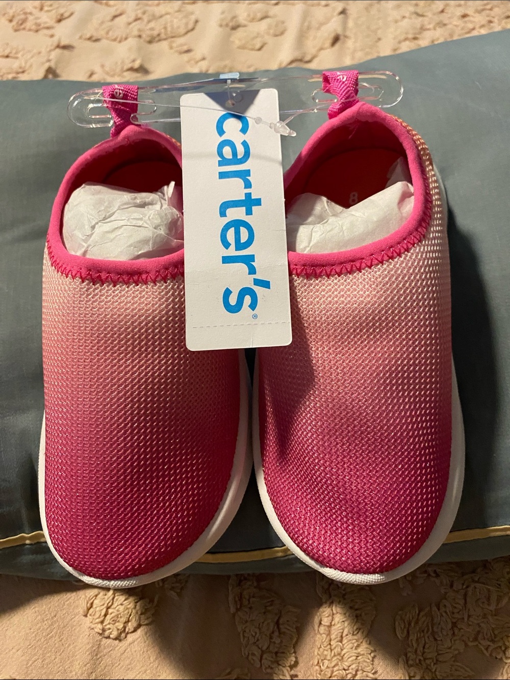 Carter's Girls Pink Ombre Slip-On Sneakers